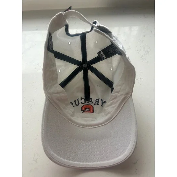 Syracuse Orange White Baseball Cap 47 Brand OSFA Adjustable Strap - Picture 4 of 6